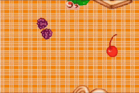 A Pixel Art Illustration Of Various Desserts Including A Cherry On Top Of A Cake GIF