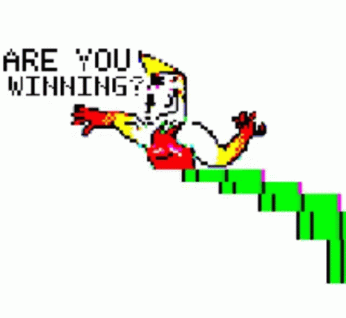 Pixel Art Are You Winning Cartoon GIF