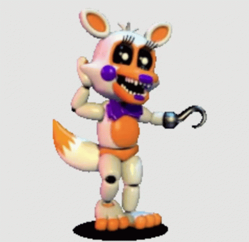 A Pixel Art Of A Fox Holding A Cane And Smiling . GIF