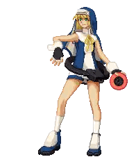 a pixel art of a girl in a nun outfit