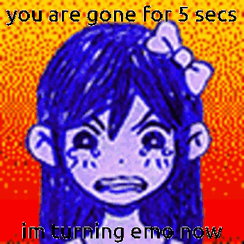 A Pixel Art Of A Girl With Blue Hair And A Bow On Her Head . GIF