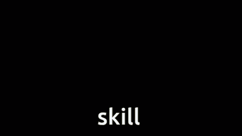 A Pixel Art Of A Man Standing In Front Of A Building With The Word Skill Above Him GIF