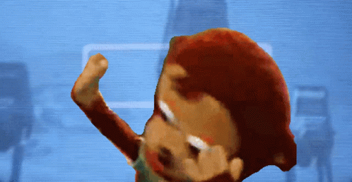 A Pixel Art Of A Monkey Giving A Fist Bump GIF