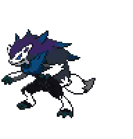 a pixel art of a person standing next to a monster with the word lugu on the shirt