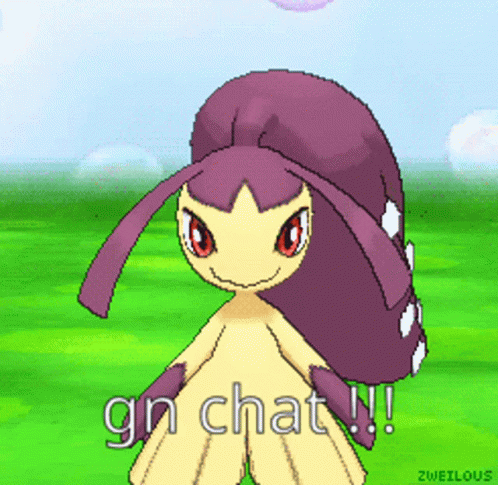 A Pixel Art Of A Pokemon With The Words Gn Chat GIF