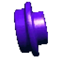 a pixel art of a purple ring on a white background .