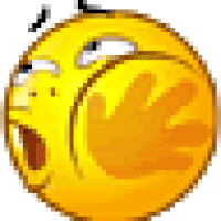 A Pixel Art Of A Smiley Face With A Surprised Expression GIF