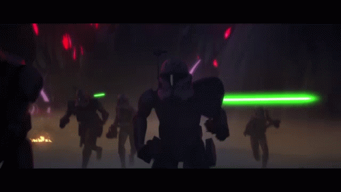 A Pixel Art Of A Storm Trooper Shooting A Laser GIF