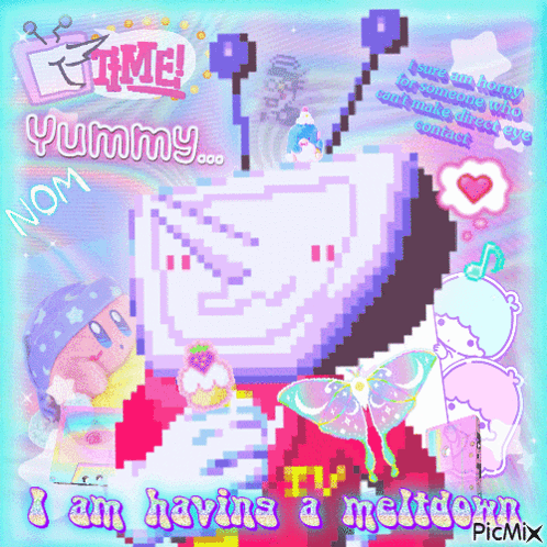 A Pixel Art Says I Am Having A Meltdown Picmix GIF