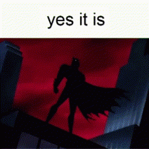 A Pixelated Image Of A Batman Standing On Top Of A Building With A Lightning Bolt In The Background . GIF