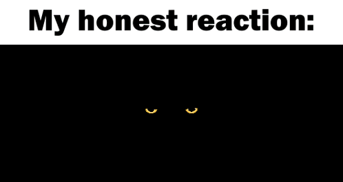 A Pixelated Image Of A Circle With The Words " My Honest Reaction " Below It GIF