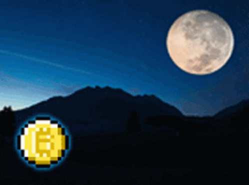 A Pixelated Image Of A Coin With The Letter B On It GIF