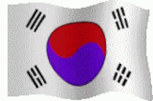 A Pixelated Image Of A Korean Flag GIF