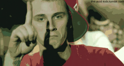 A Pixelated Image Of A Man 'S Face With The Website The-Acid-Kids.tumblr.com At The Bottom GIF