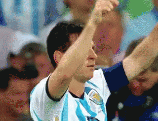 A Pixelated Image Of A Man Wearing A Blue And White Jersey GIF