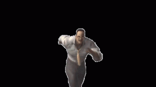 A Pixelated Image Of A Man With Glasses And A White Shirt GIF