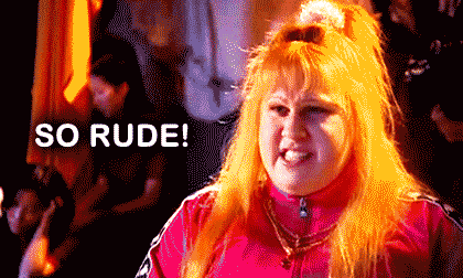 A Pixelated Image Of A Woman With Red Hair And The Words So Rude Behind Her GIF