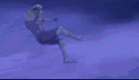 A Pixelated Image Of Superman With Blood Coming Out Of His Face GIF