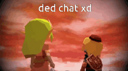 A Pixelated Image With The Words Ded Chat Xd On The Bottom GIF