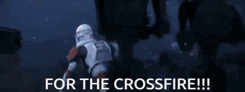 A Pixelated Image With The Words For The Crossfire Written On It GIF