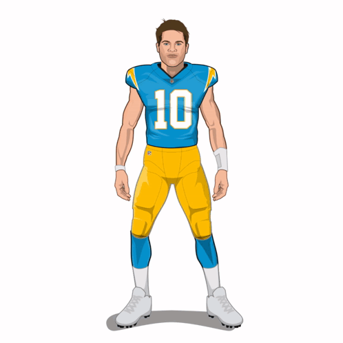 A Player Of The Week Poster For Justin Herbert GIF