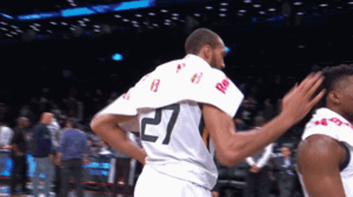 A Player With The Number 27 On Their Jersey GIF