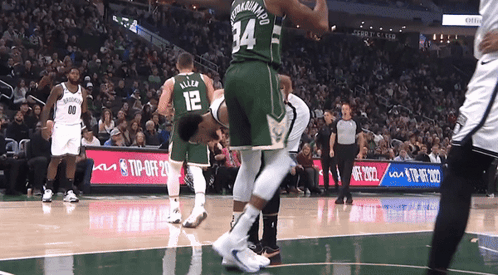 A Player With The Number 34 On Their Back GIF