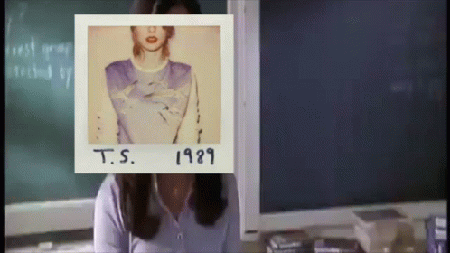A Polaroid Of A Woman With The Year 1989 On The Bottom GIF