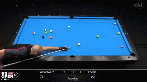 A Pool Game Is Being Played Between Woodward And Eberle In The Us Open GIF