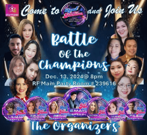 A Poster For A Battle Of The Champions Show GIF
