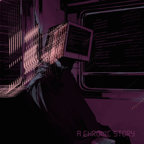 A Poster For A Chronic Story Shows A Person With A Monitor On Their Face GIF