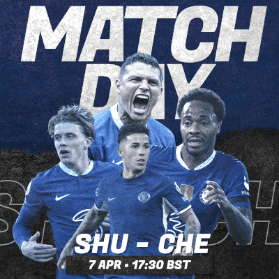 A Poster For A Match Between Shu-Che And Chelsea GIF
