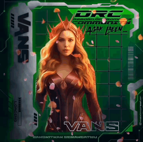 A Poster For A Movie Called Vans With A Woman On It GIF