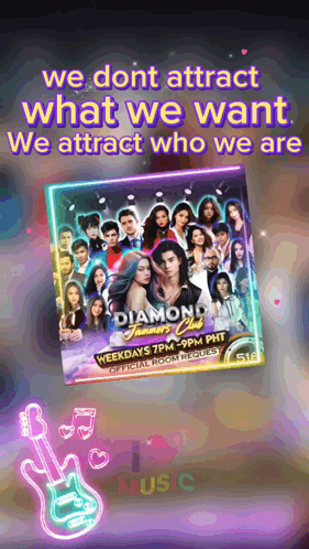 A Poster For A Music Event Called Diamond GIF