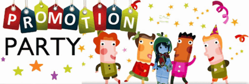A Poster For A Promotion Party With A Group Of People GIF