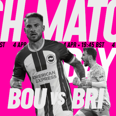 a poster for a soccer match between brighton and bri
