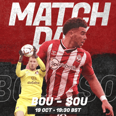 A Poster For A Soccer Match Between Sportsbetio And Sou GIF