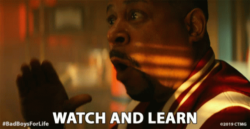 A Poster For Bad Boys For Life Shows A Man Pointing GIF