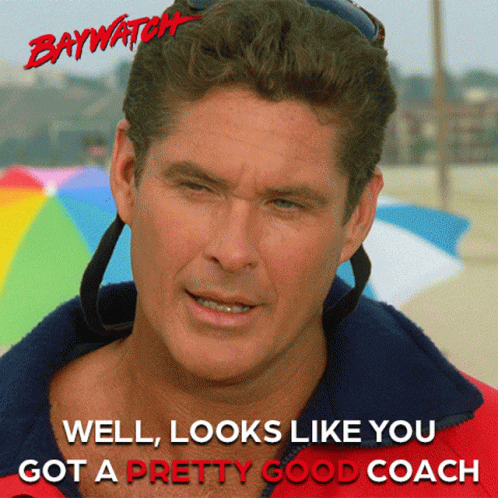 A Poster For Baywatch With A Man Wearing Sunglasses GIF