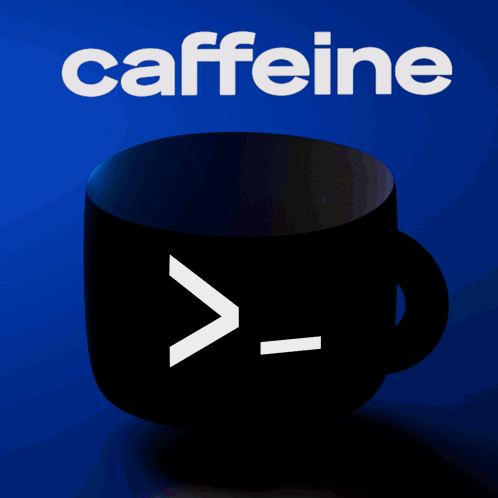 A Poster For Caffeine Shows A Cup Of Cereal GIF