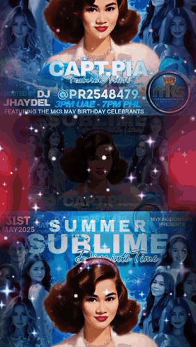 A Poster For Carteria 'S Summer Sublime GIF