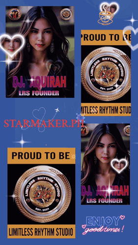 A Poster For Dj Aquirah Lrs Founder Proud To Be Limitless Rhythm Studio And Enjoy Good Times GIF