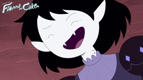 Finna And Cake Cartoon Laughing Poster GIF