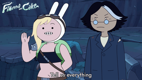 Finn And Cake Show Characters Poster GIF