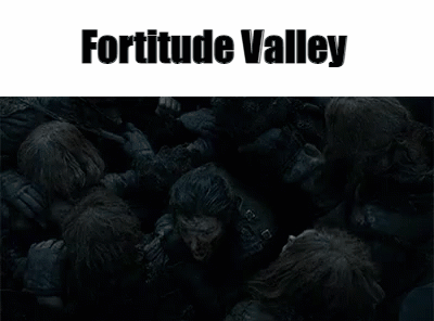 A Poster For Fortitude Valley With A Bunch Of Zombies GIF