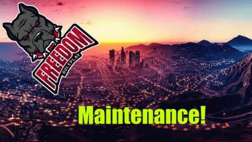 A Poster For Freedom Role Play Maintenance With A City In The Background GIF