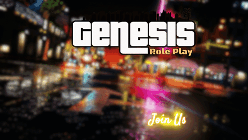 A Poster For Genesis Role Play Shows A Blurry Background GIF