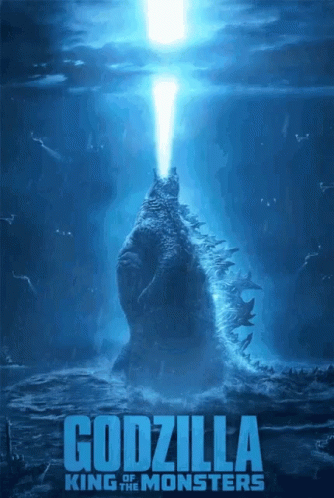 A Poster For Godzilla King Of The Monsters GIF