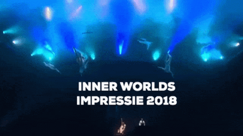 A Poster For Inner Worlds Impressie 2018 Shows A Group Of People Performing GIF