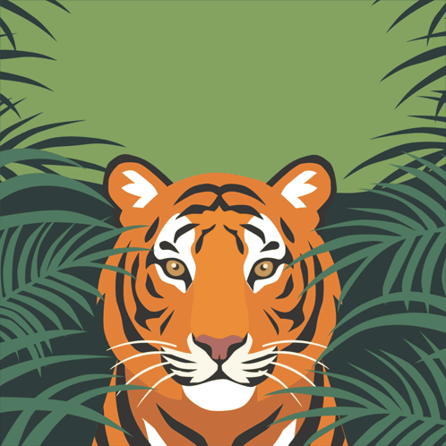 A Poster For International Tiger Day With A Tiger In The Background GIF